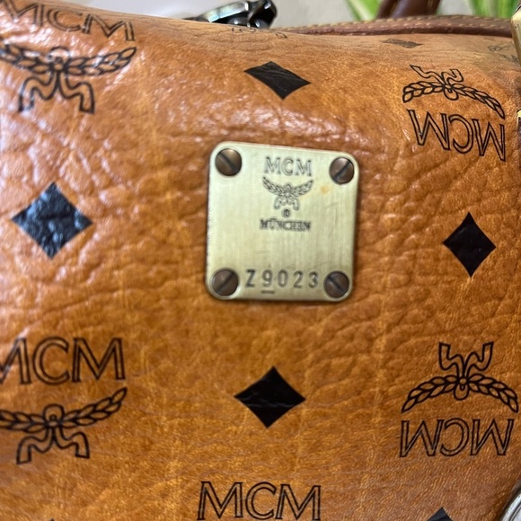 MCM SMALL COGNAC VISETOS HANDBAG - Picture 15 of 16